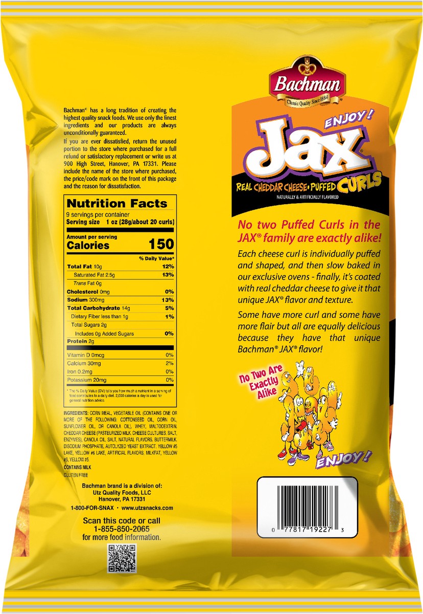 slide 9 of 11, Utz Bachman Jax Cheese Twists, 1 ct
