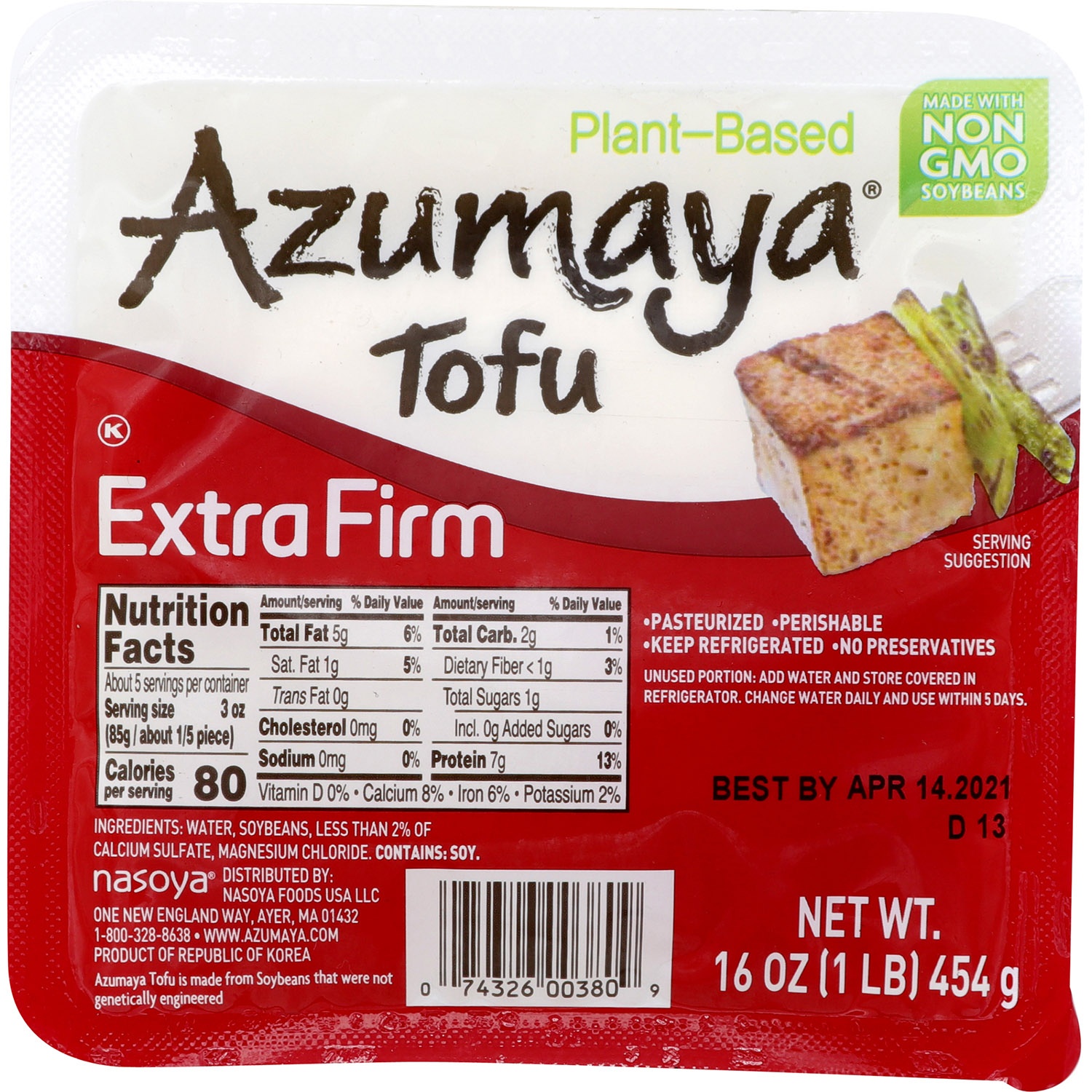 slide 1 of 1, Azumaya Tofu Extra Firm, 16 oz