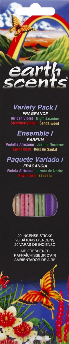 slide 1 of 2, Earth Scents Incense Sticks 20 ea, 20 ct