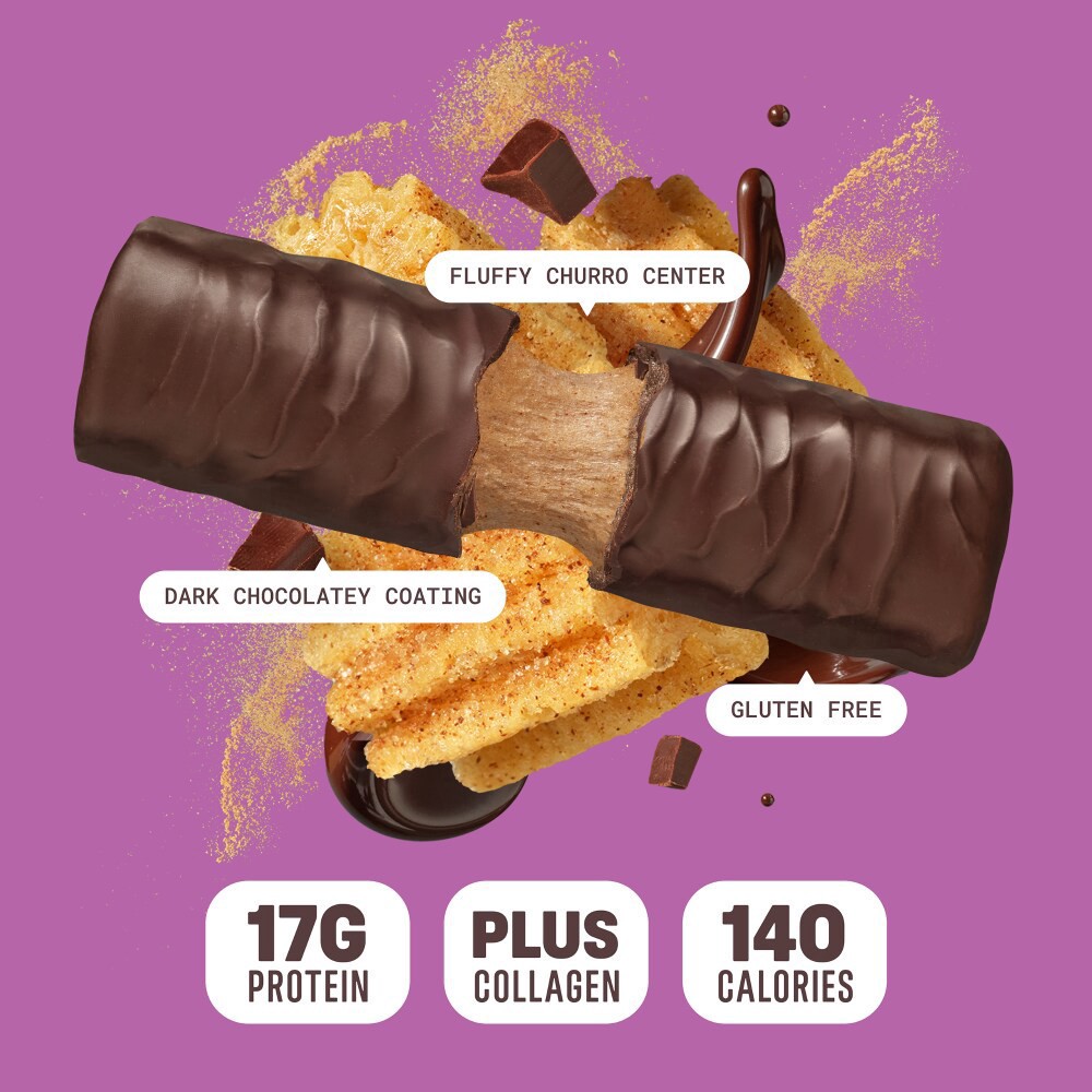 slide 3 of 4, Built Brands Churro Puff Bar, 12 ct