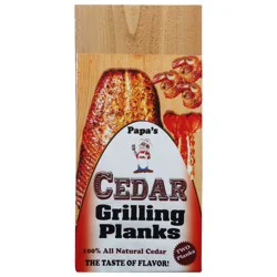 Papa's Cedar Grilling Planks - 2 ct