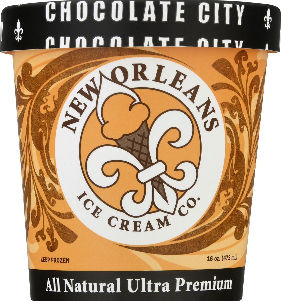 slide 5 of 11, New Orleans Ice Cream Co. Ultra Premium All Natural Chocolate City Ice Cream 16.0 oz, 16 oz