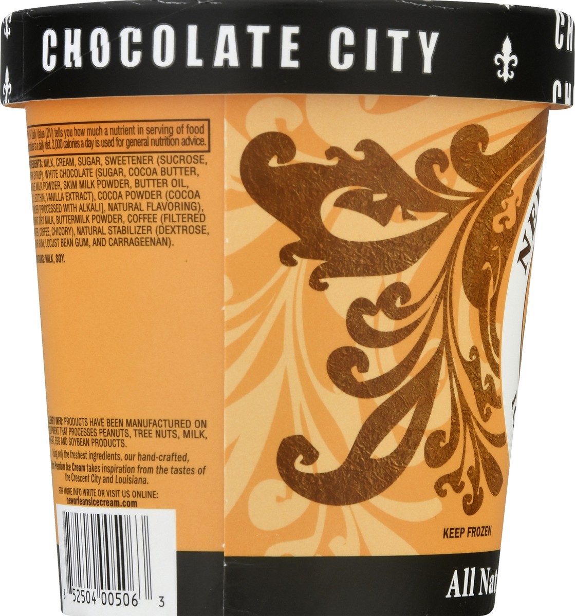 slide 2 of 11, New Orleans Ice Cream Co. Ultra Premium All Natural Chocolate City Ice Cream 16.0 oz, 16 oz