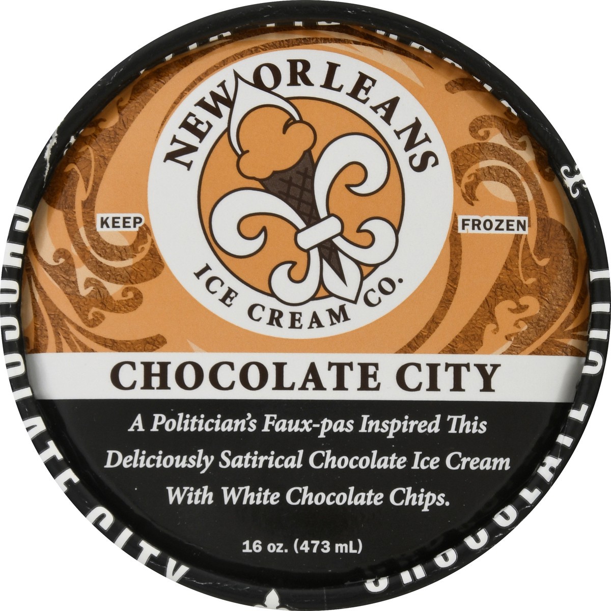 slide 8 of 11, New Orleans Ice Cream Co. Ultra Premium All Natural Chocolate City Ice Cream 16.0 oz, 16 oz