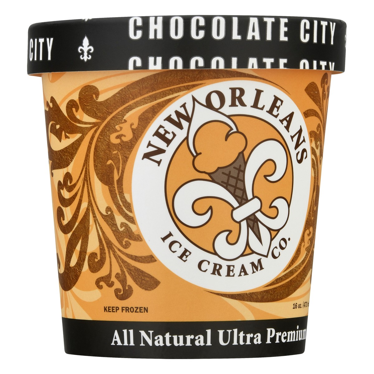 slide 3 of 11, New Orleans Ice Cream Co. Ultra Premium All Natural Chocolate City Ice Cream 16.0 oz, 16 oz