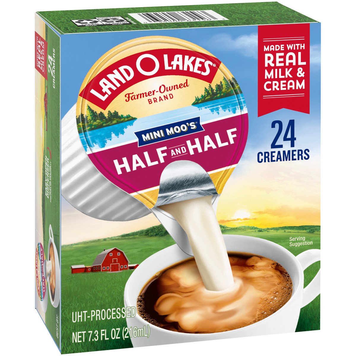 slide 11 of 14, Land O'Lakes Mini Moo's Half & Half Creamer - 24ct/0.30 fl oz, 24 ct, 0.30 fl oz