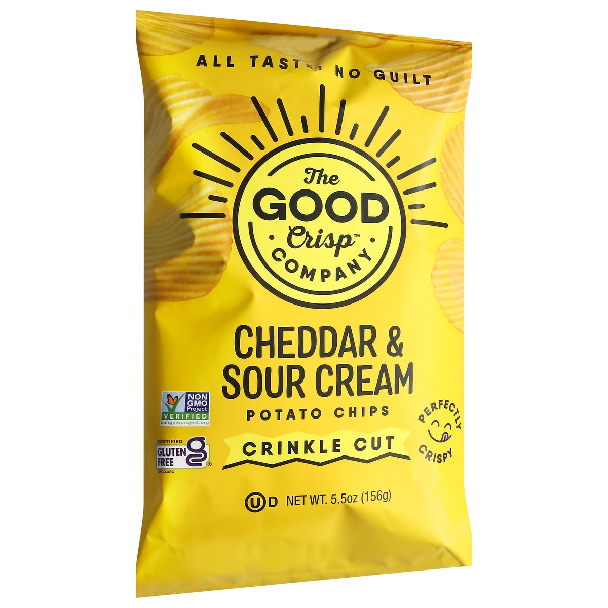 slide 8 of 13, The Good Crisp Company Crinkle Cut Cheddar & Sour Cream Potato Chips 5.5 oz, 5.5 oz