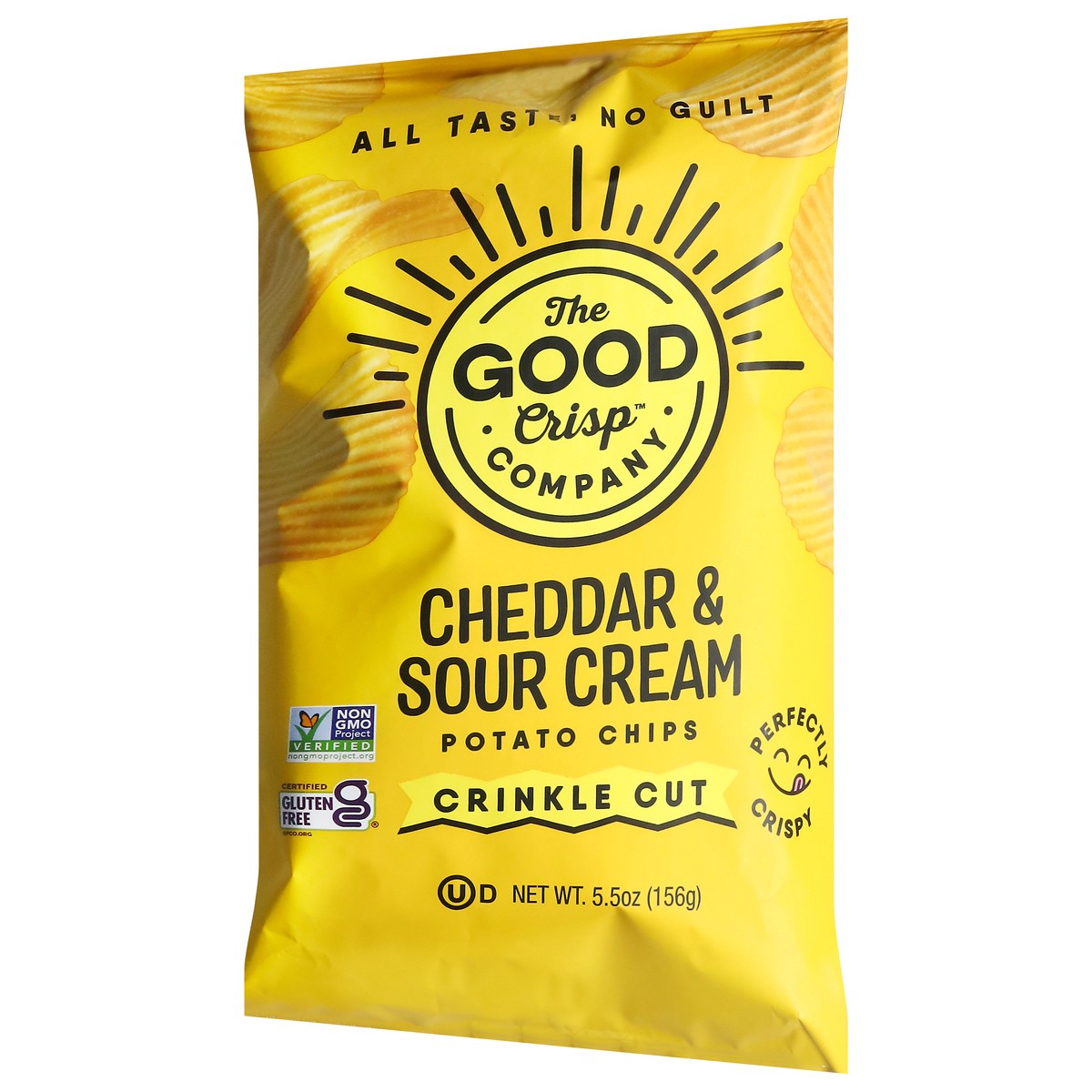 slide 12 of 13, The Good Crisp Company Crinkle Cut Cheddar & Sour Cream Potato Chips 5.5 oz, 5.5 oz