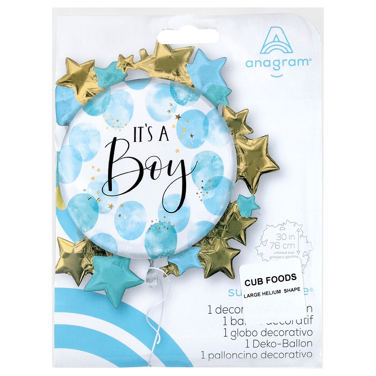 slide 2 of 2, Watercolor Baby Boy Blue 30 P, 1 ct