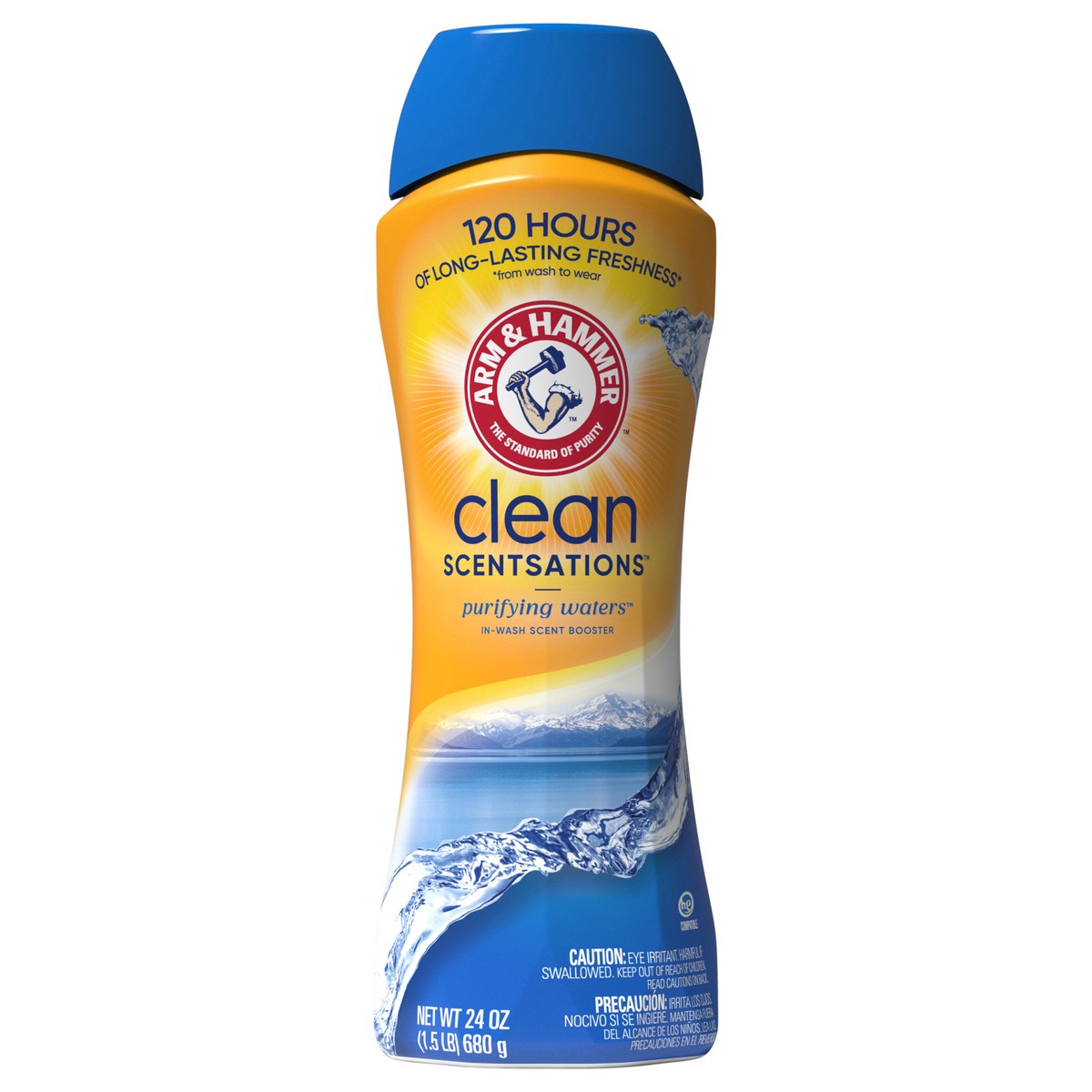 slide 1 of 11, ARM & HAMMER In-Wash Scent Booster, Purifying Waters, 24 oz, 24 oz