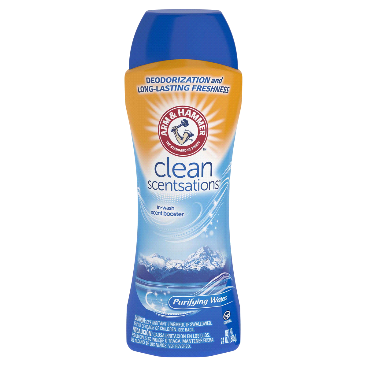slide 1 of 5, ARM & HAMMER Clean Scentsations Purifying Waters In-Wash Freshness Booster, 24 oz