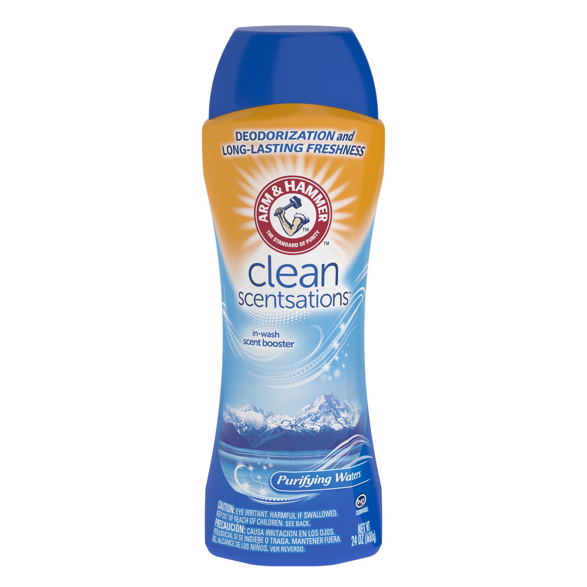 slide 1 of 11, Arm & Hammer In-Wash Scent Booster, Purifying Waters, 24 oz, 24 fl oz