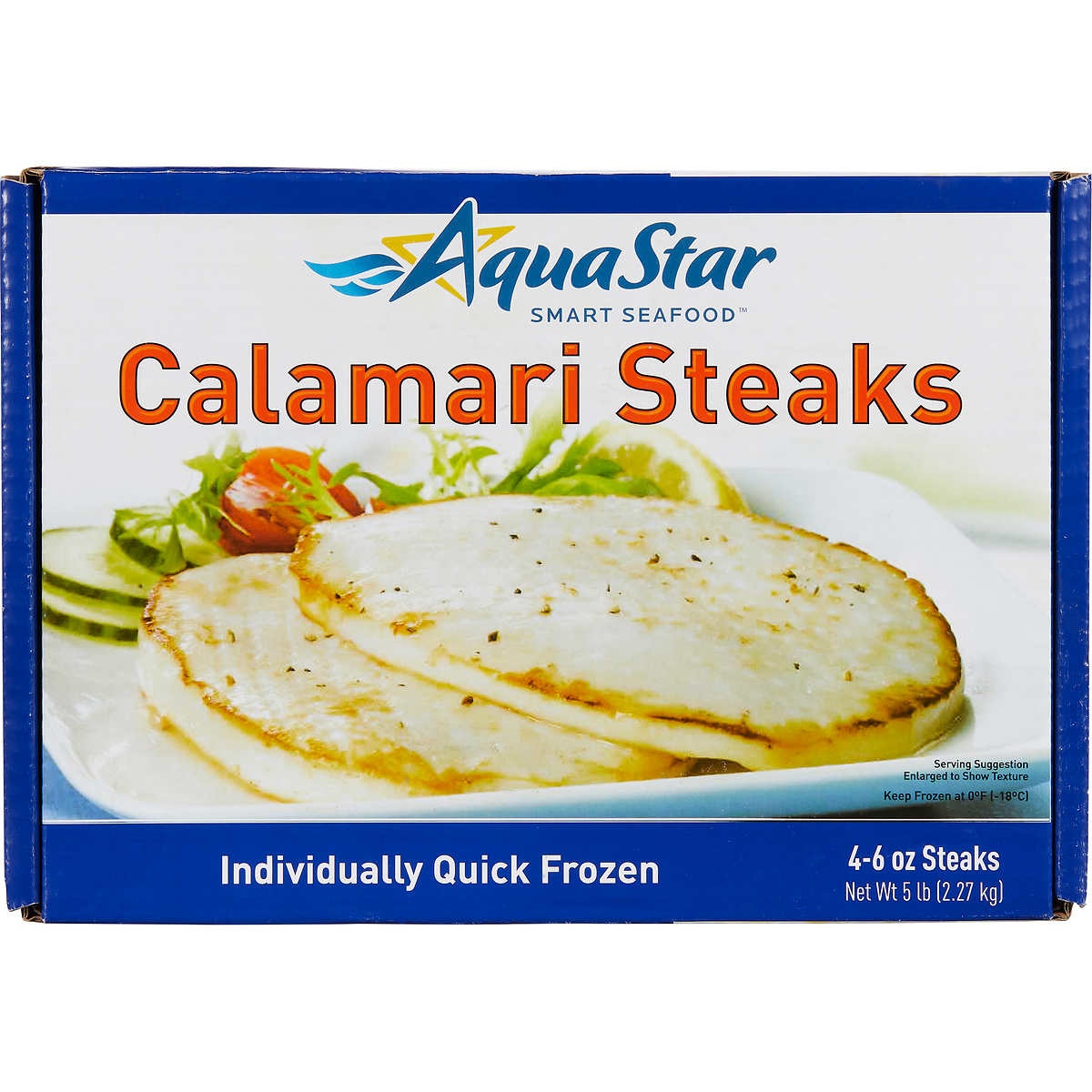 slide 1 of 1, Aqua Star Calamari Steaks, 5 lb