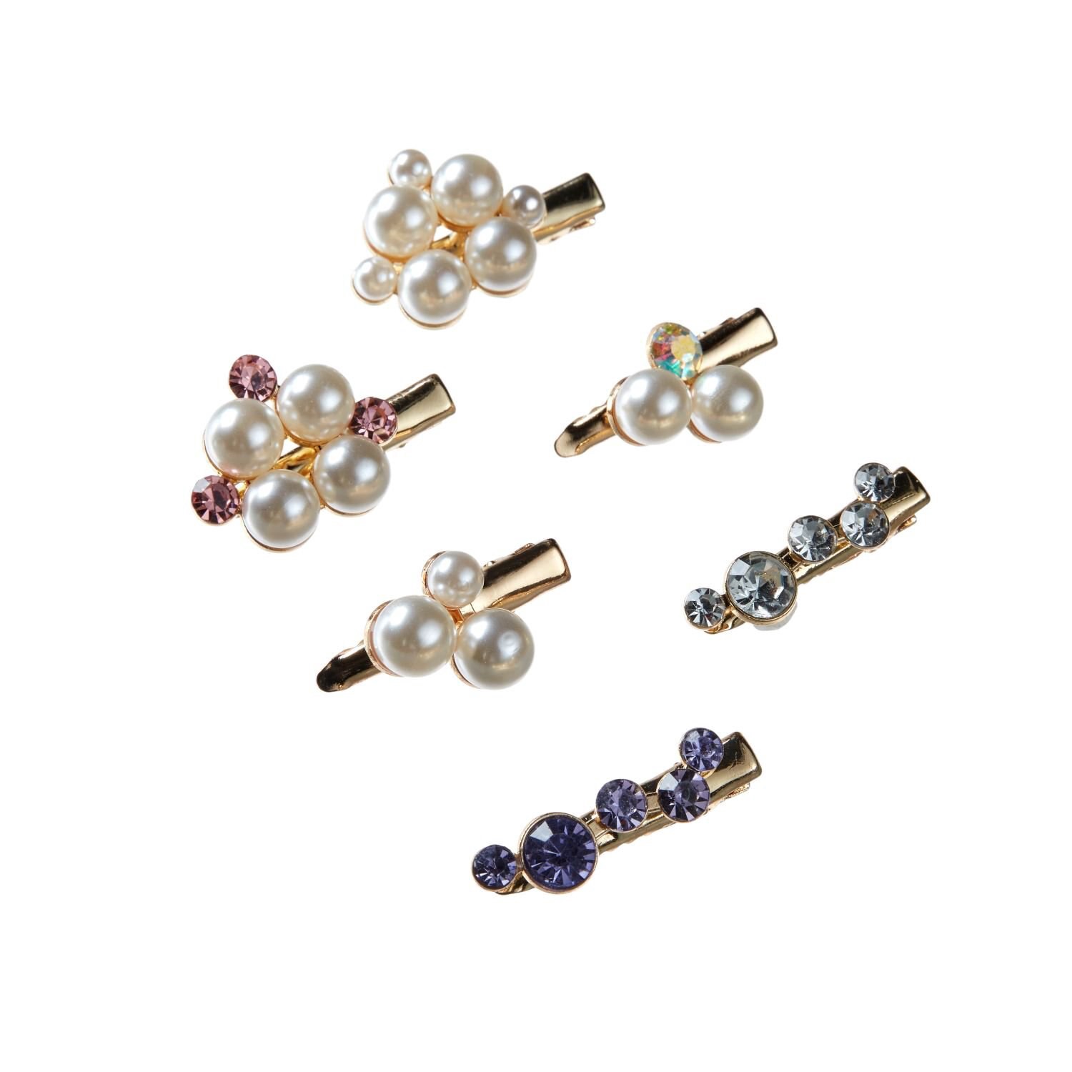 slide 2 of 4, Conair Wicked Salon Clips, Pearl, 6 Ct, 6 ct