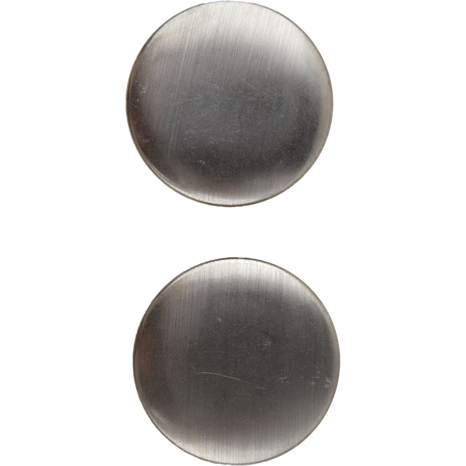 slide 3 of 3, Blumenthal Lansing Lamode 7/8" Brushed Silver Shank Buttons, 2ct., 2 ct