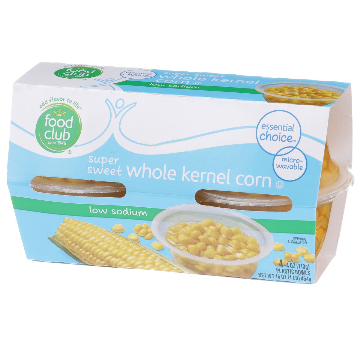 slide 3 of 9, Food Club Low Sodium Super Sweet Whole Kernel Corn, 4 ct; 4 oz