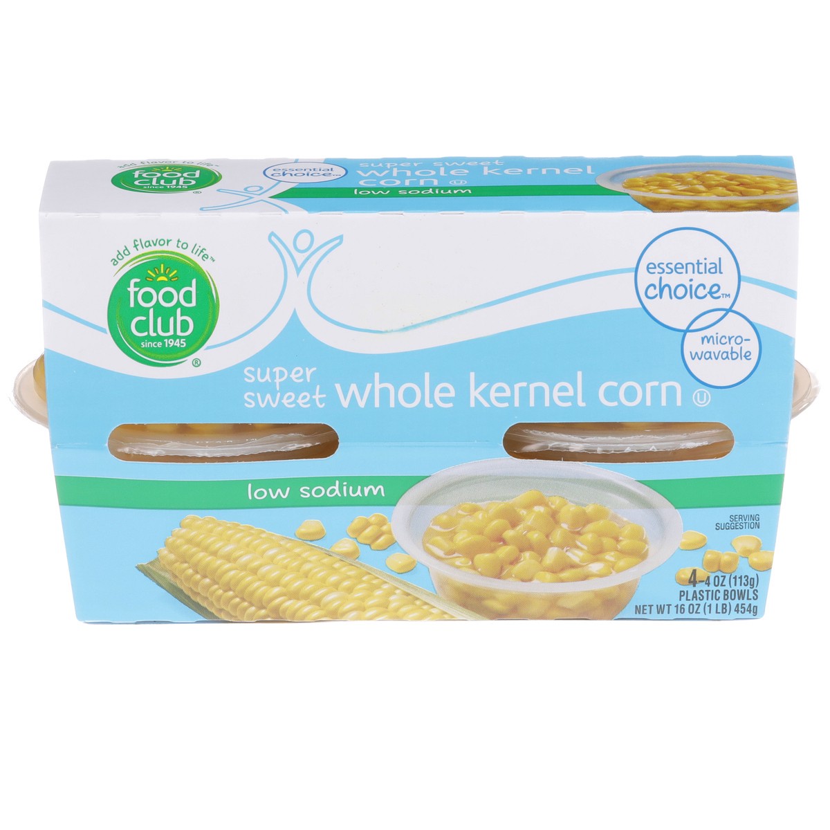 slide 1 of 9, Food Club Low Sodium Super Sweet Whole Kernel Corn, 4 ct; 4 oz