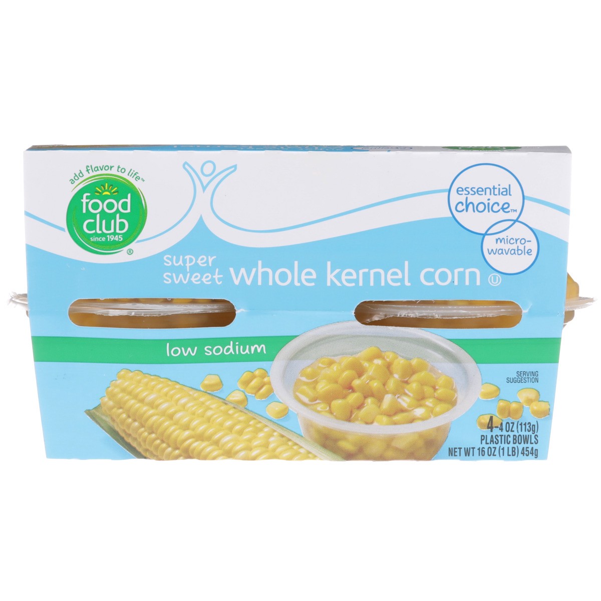 slide 9 of 9, Food Club Low Sodium Super Sweet Whole Kernel Corn, 4 ct; 4 oz