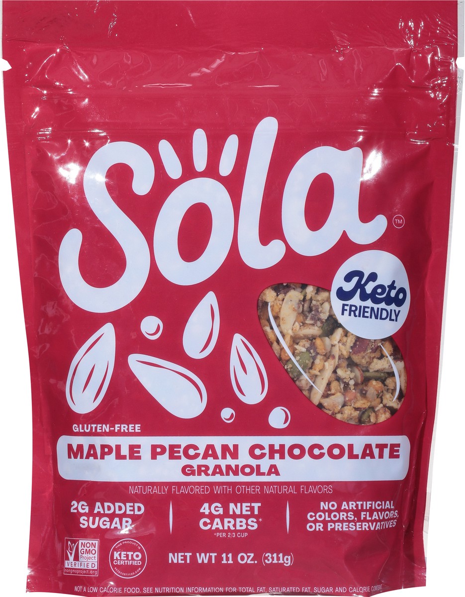 slide 5 of 9, Sola Granola Maple Pecan Chocolate, 11 oz