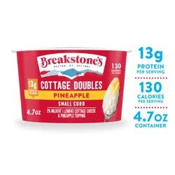 Breakstone's Cottage Doubles, Lowfat, 2% Milkfat, Pineapple, Small Curd