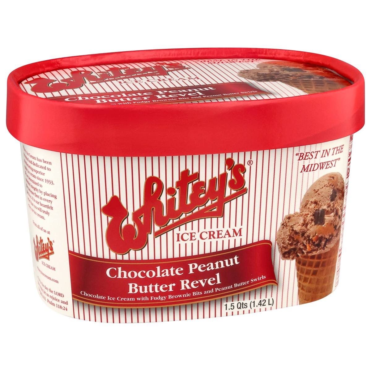 slide 9 of 14, Whitey's Ice Cream Chocolate Peanut Butter Revel, 1.75 qt