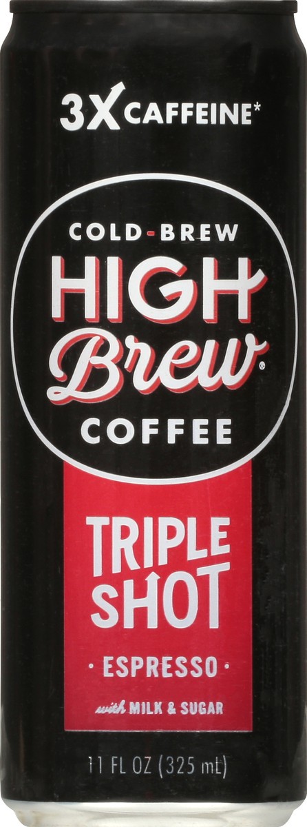 slide 6 of 13, High Brew Coffee High Brew Triple Shot Espresso Can, 11 oz