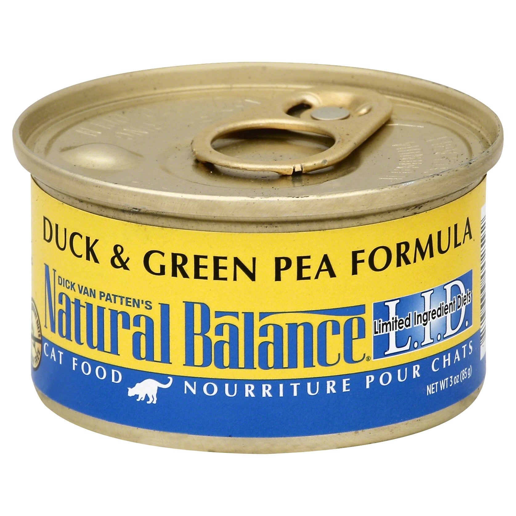 Natural Balance L.I.D. Duck & Green Pea Formula Canned Cat Food 3 oz