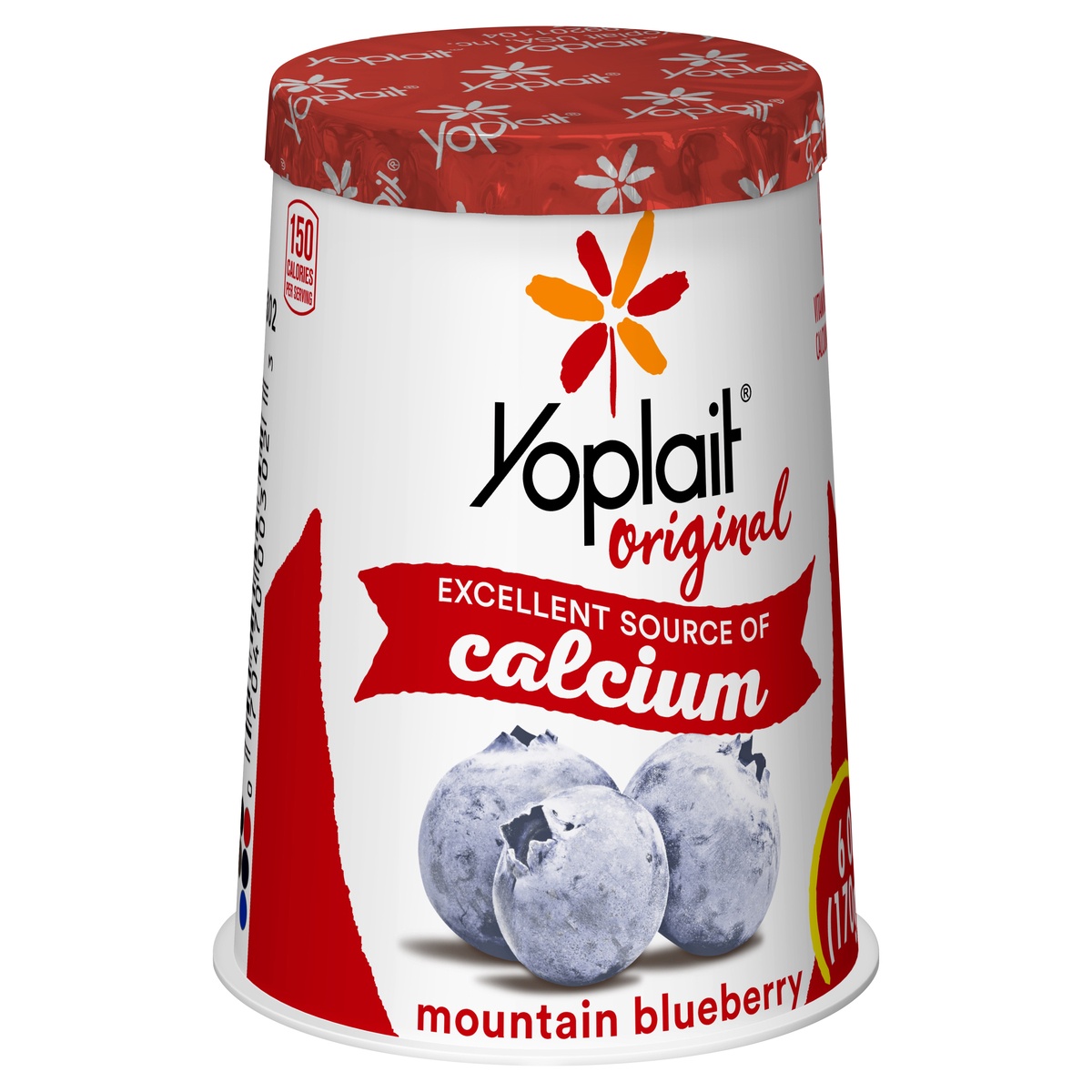 slide 2 of 10, Yoplait Original Mountain Blueberry Yogurt, 6 oz