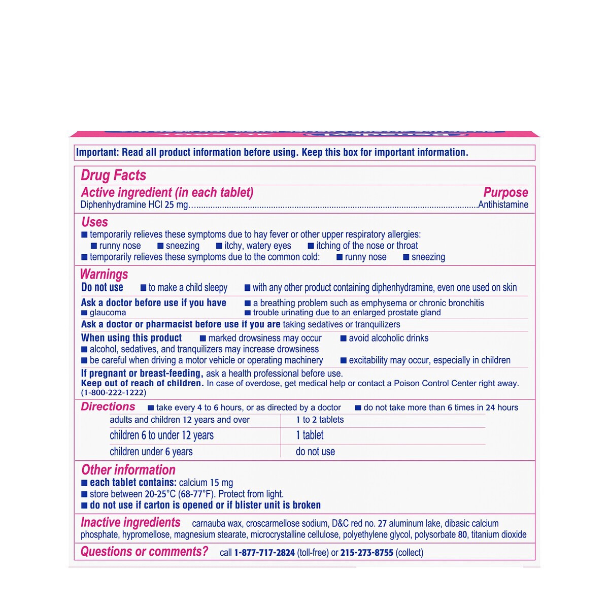 slide 4 of 6, Benadryl Allergy Ultratab Tablets, 24 ct