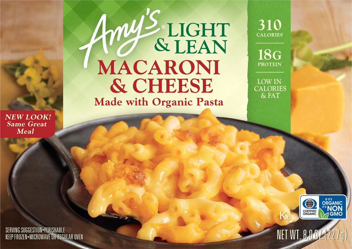 slide 1 of 8, Amy's Light Mac&Cheese, 8 oz