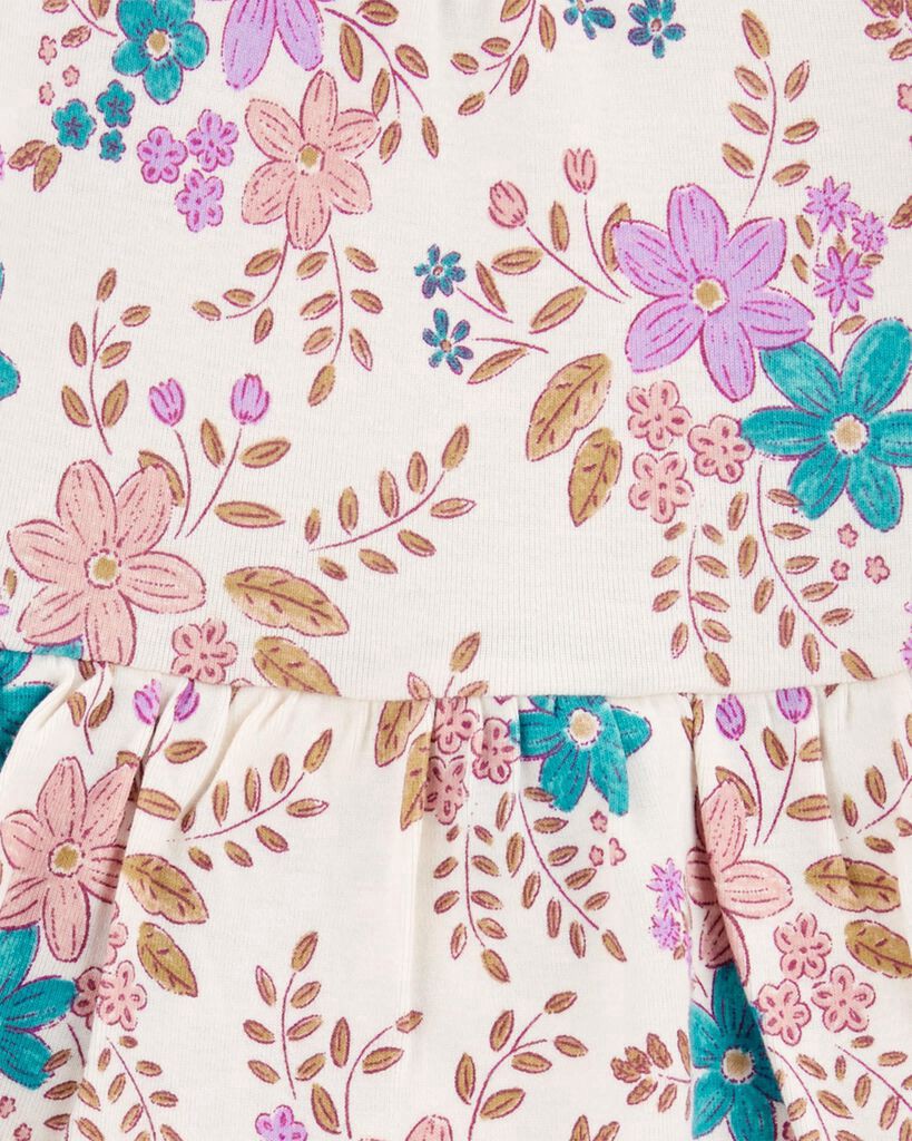 slide 2 of 2, Carter's Baby 2-Piece Floral Peplum Bodysuit Pant Set Multi 12M, 1 ct