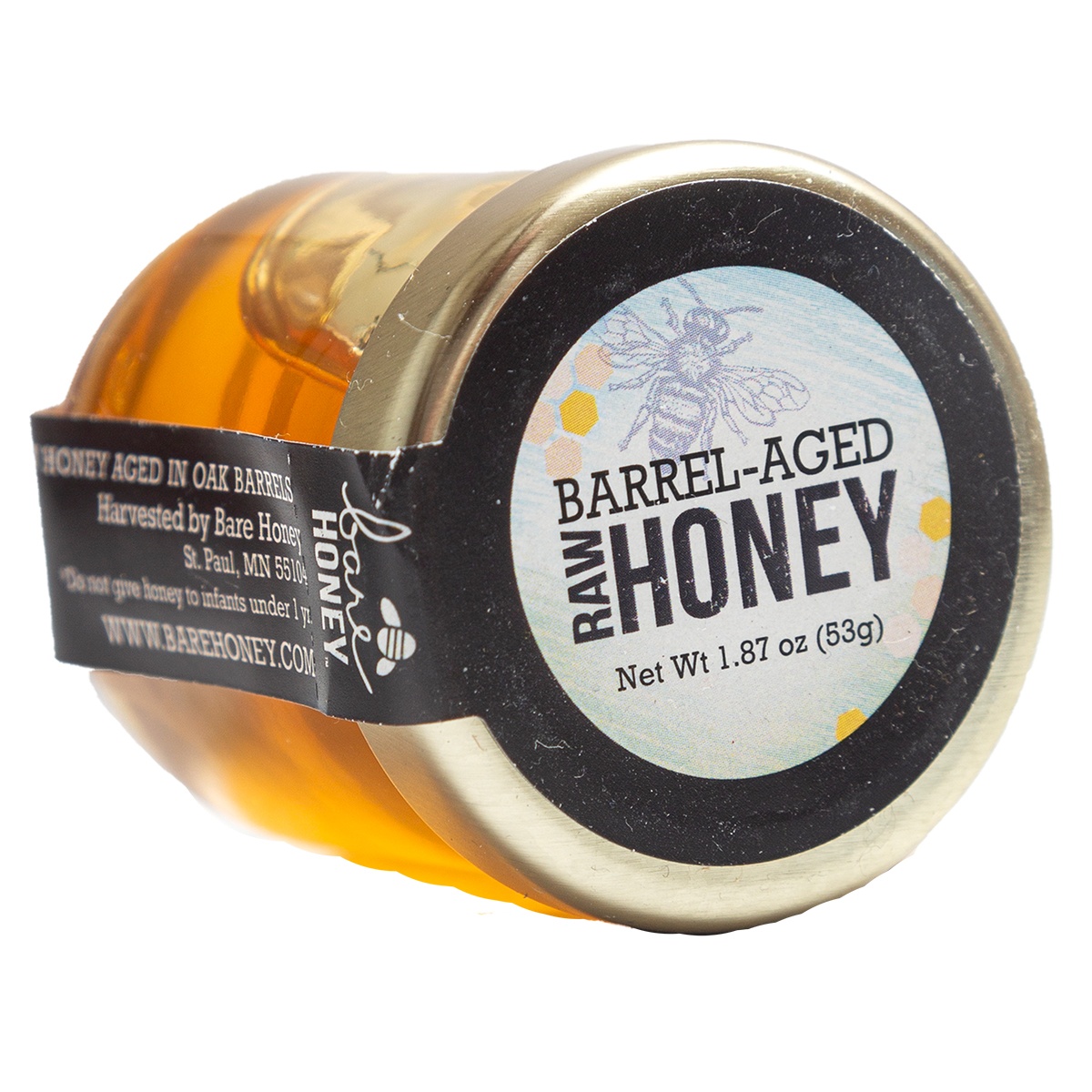 slide 1 of 1, Bare Barrel-Aged Raw Honey - 1.87 oz, 1.87 oz