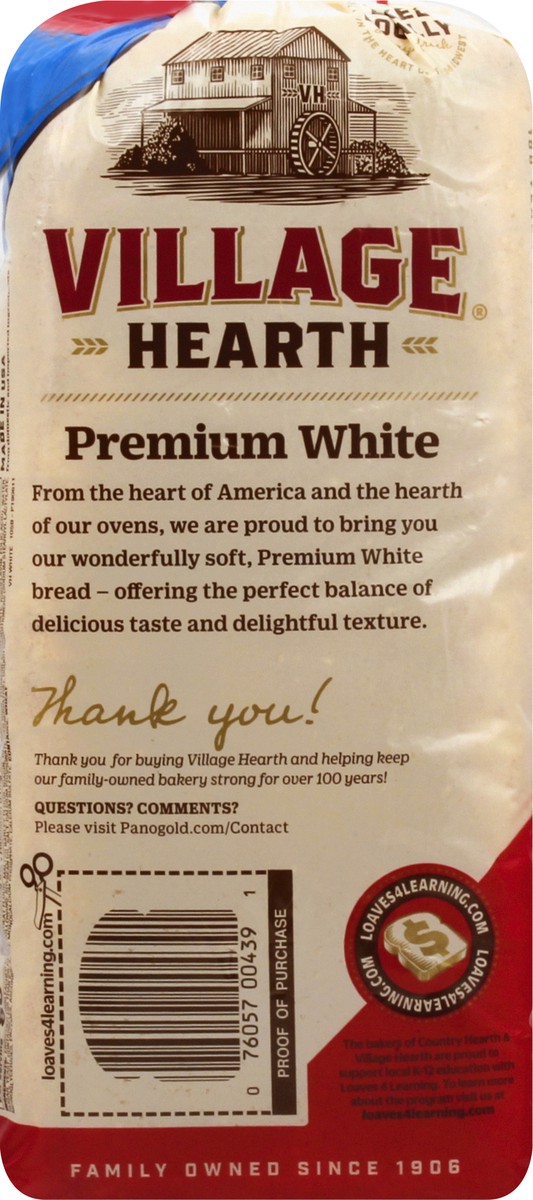 slide 4 of 9, Village Hearth White Bread, 20 oz