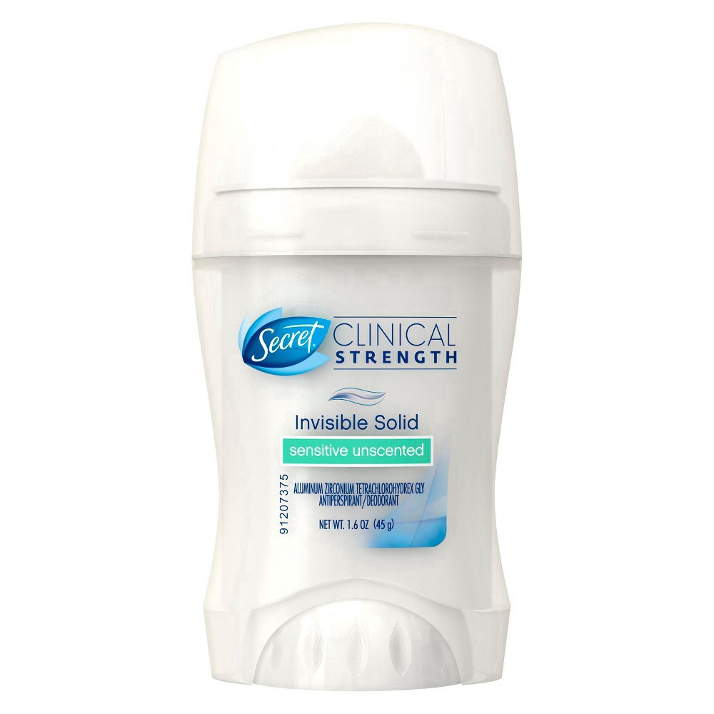 slide 36 of 47, Secret Clinical Strength Invisible Solid Antiperspirant and Deodorant for Women - Free & Sensitive - 1.6oz, 1.6 oz