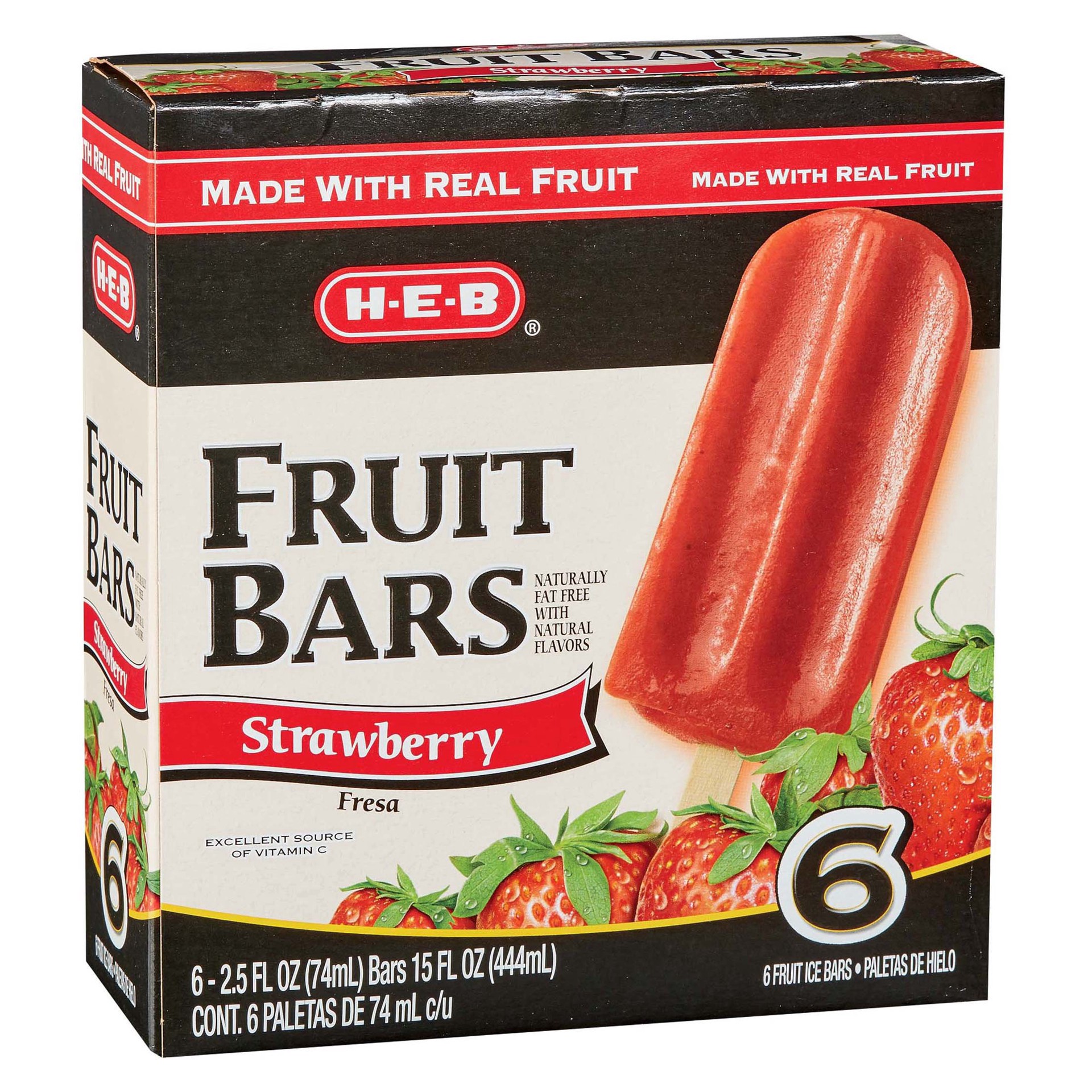 slide 1 of 1, H-B Creamy Creations Strawberry Fruit Bars - 6 ct, 6 ct