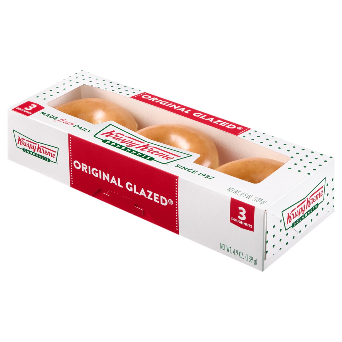 slide 6 of 7, Krispy Kreme 3-Count Original Glazed Doughnuts, 3 ct