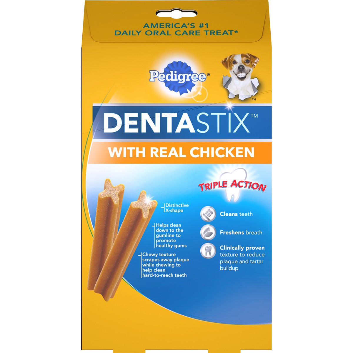 slide 7 of 14, Dentastix Original Mini Dog Treats with Real Chicken 24 ct Box, 5.96 oz