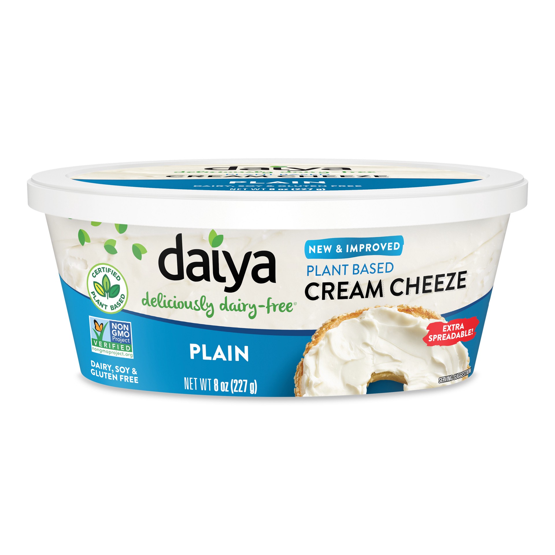 slide 1 of 2, Daiya Dairy Free Plain Cream Cheese - 8 oz, 8 oz