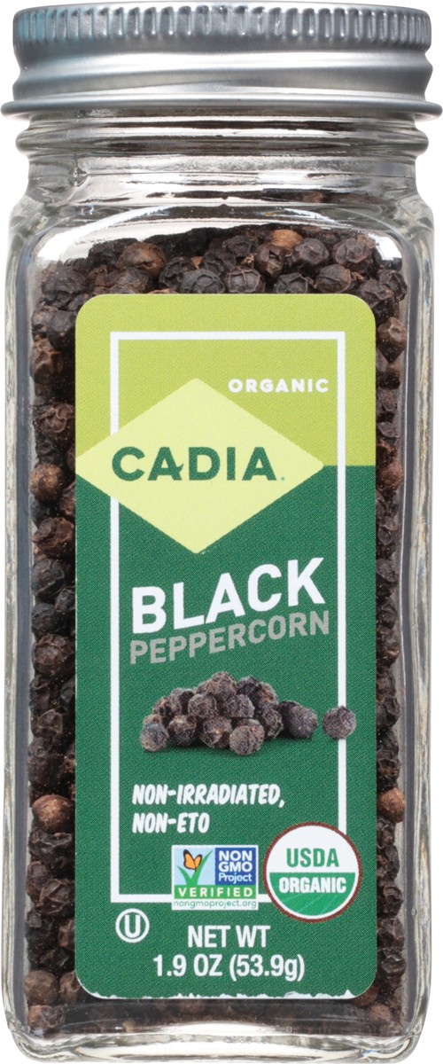 slide 3 of 11, Cadia Organic Black Peppercorn 1.9 oz, 1.9 oz