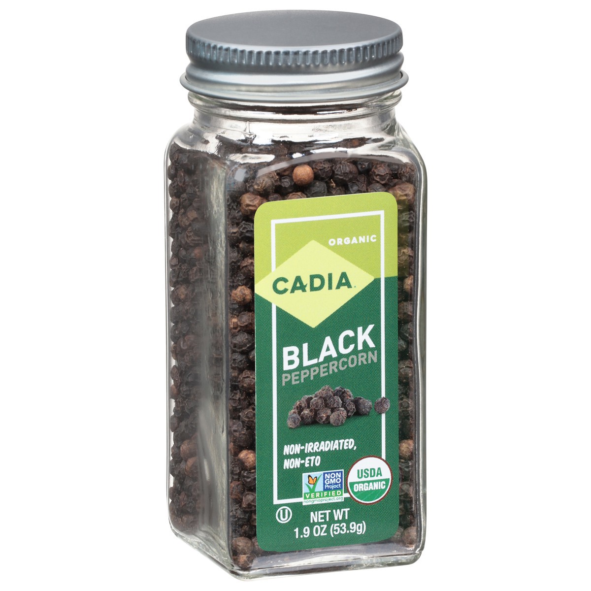slide 10 of 11, Cadia Organic Black Peppercorn 1.9 oz, 1.9 oz