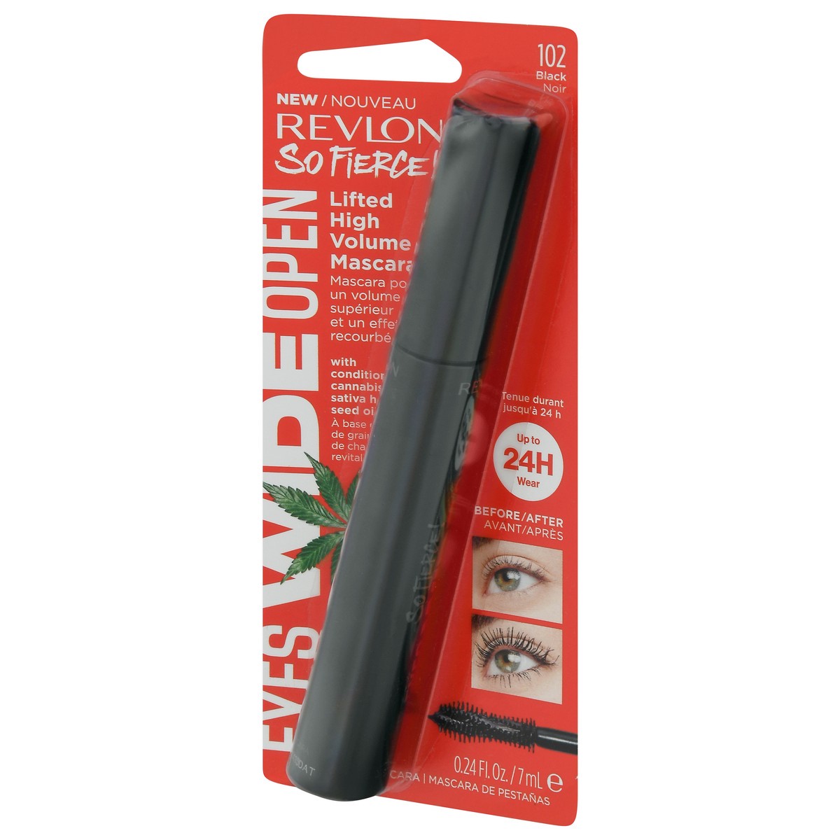 slide 8 of 9, Revlon So Fierce Eyes Wide Open Mascara, Black, 1 ct