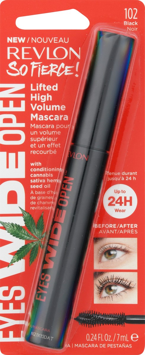 slide 6 of 9, Revlon So Fierce Eyes Wide Open Mascara, Black, 1 ct