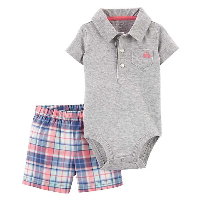 slide 1 of 1, carter's Polo Bodysuit & Short Set, 2 ct