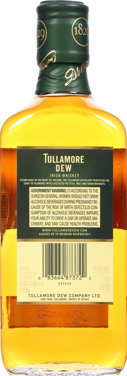 slide 3 of 9, Tullamore Dew The Legendary Triple Distilled Irish Whiskey 375 ml, 375 ml