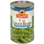 slide 1 of 1, ShopRite Cut No Salt Added Green Beans, 14.5 oz