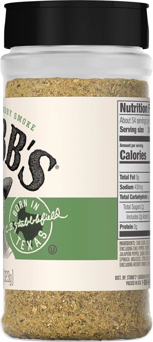 slide 8 of 13, Stubb's Sweet Jalapeno Rub, 11.4 oz, 11.4 oz