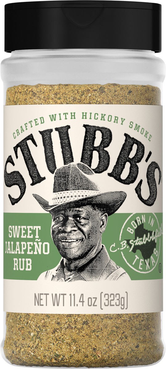 slide 12 of 13, Stubb's Sweet Jalapeno Rub, 11.4 oz, 11.4 oz