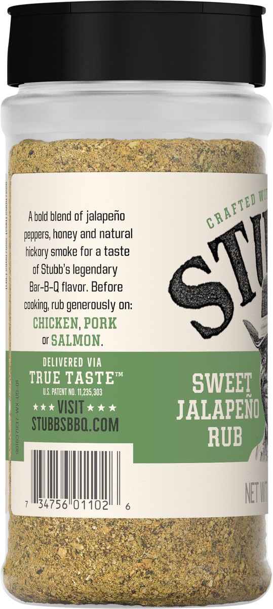 slide 6 of 13, Stubb's Sweet Jalapeno Rub, 11.4 oz, 11.4 oz