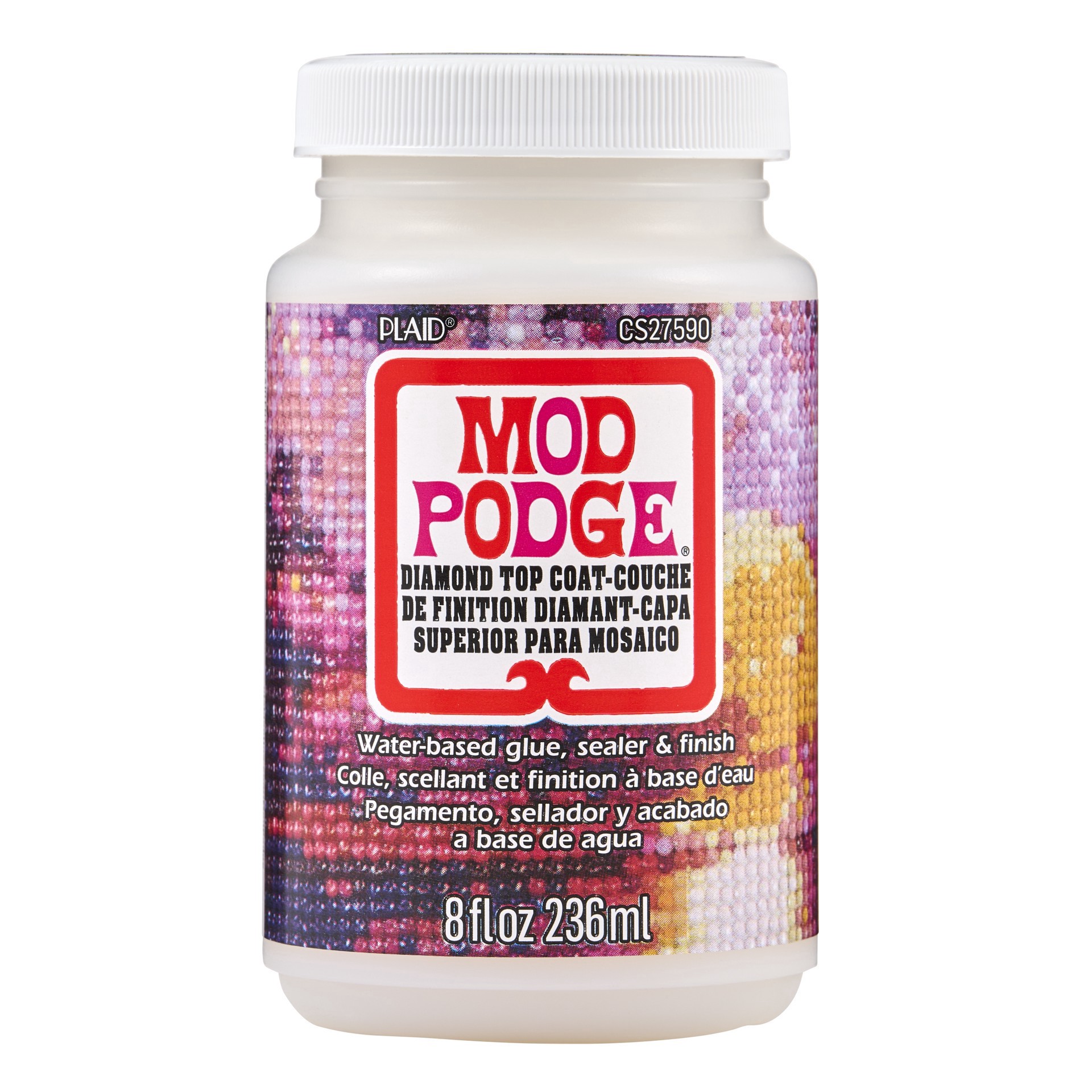 slide 5 of 8, Mod Podge Diamond Top Coat Sealer, 8oz., 8 oz