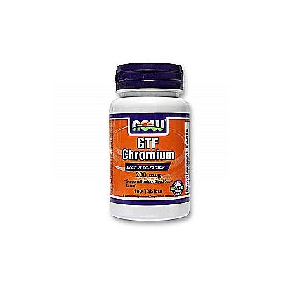 NOW Foods NOW Supplements, GTF (Glucose Tolerance Factor) Chromium 200 ...